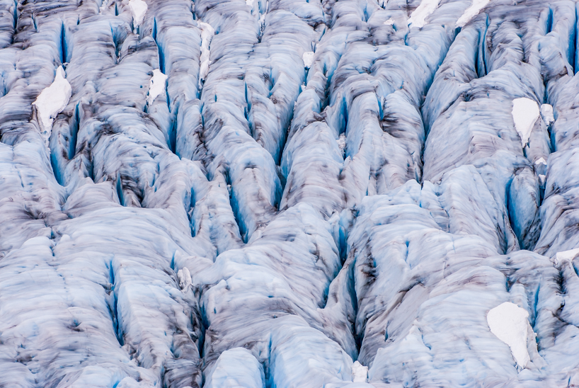 Glacier crevasses at Salmon Glacier